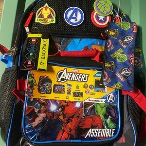 Marvel Avengers Black and Red Backpack